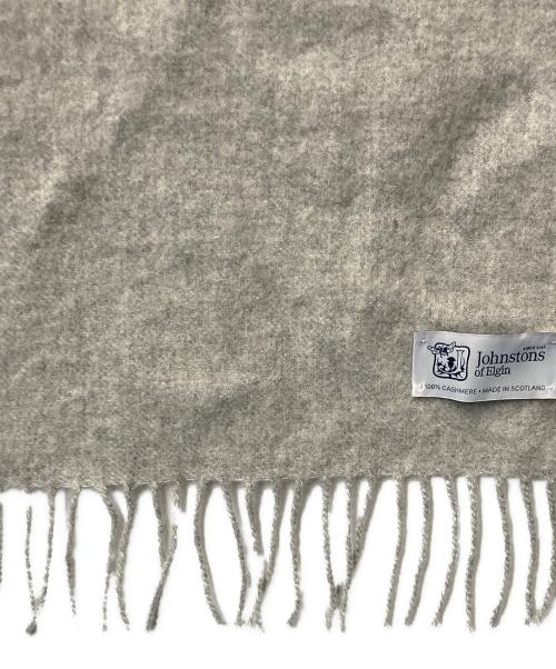 JOHNSTONS OF ELGIN（ジョンストンズオブエルガン）JOHNSTONS OF ELGIN (ジョンストンズオブエルガン) カシミヤマフラー グレーの古着・服飾アイテム
