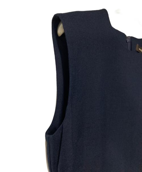 Demi-Luxe Beams（デミルクス ビームス）Demi-Luxe BEAMS (デミルクス ビームス) スラブツイード ワンピースセットアップ ネイビー サイズ:38の古着・服飾アイテム