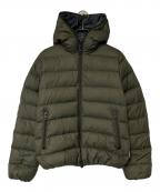 DUVETICAデュベティカ）の古着「THIASEI フーデットダウンジャケット」｜カーキ