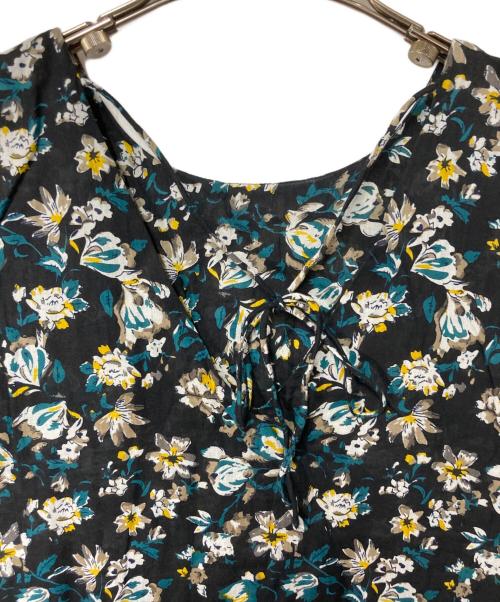 Ample（アンプル）Ample (アンプル) ノースリーブ花柄ワンピース ブラック サイズ:9の古着・服飾アイテム