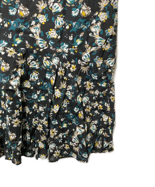 Ample（アンプル）Ample (アンプル) ノースリーブ花柄ワンピース ブラック サイズ:9の古着・服飾アイテム