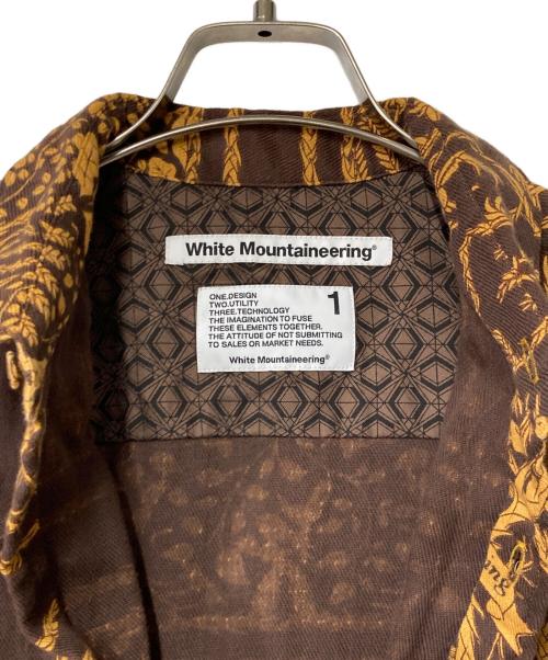 WHITE MOUNTAINEERING（ホワイトマウンテ二アニング）WHITE MOUNTAINEERING (ホワイトマウンテ二アニング) BOTANICAL BANDANA PRINTED SHIRT ブラウン×イエロー サイズ:1の古着・服飾アイテム