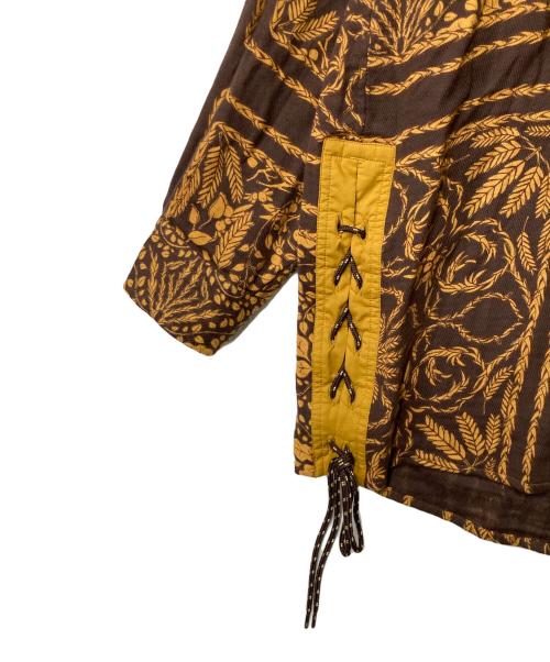 WHITE MOUNTAINEERING（ホワイトマウンテ二アニング）WHITE MOUNTAINEERING (ホワイトマウンテ二アニング) BOTANICAL BANDANA PRINTED SHIRT ブラウン×イエロー サイズ:1の古着・服飾アイテム