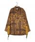 WHITE MOUNTAINEERING（ホワイトマウンテ二アニング）の古着「BOTANICAL BANDANA PRINTED SHIRT」｜ブラウン×イエロー