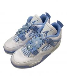 NIKE（ナイキ）の古着「Air Jordan 4 Retro“Forget Me Not”」｜ブルー×ホワイト