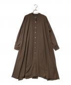 mizuiro-indミズイロインド）の古着「シャツワンピース」｜ブラウン