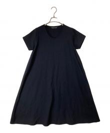 mizuiro-ind（ミズイロインド）の古着「半袖ワンピース」｜ブラック