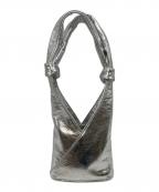 MM6 Maison Margielaエムエムシックスメゾンマルジェラ）の古着「ミニハンドバッグ」｜シルバー