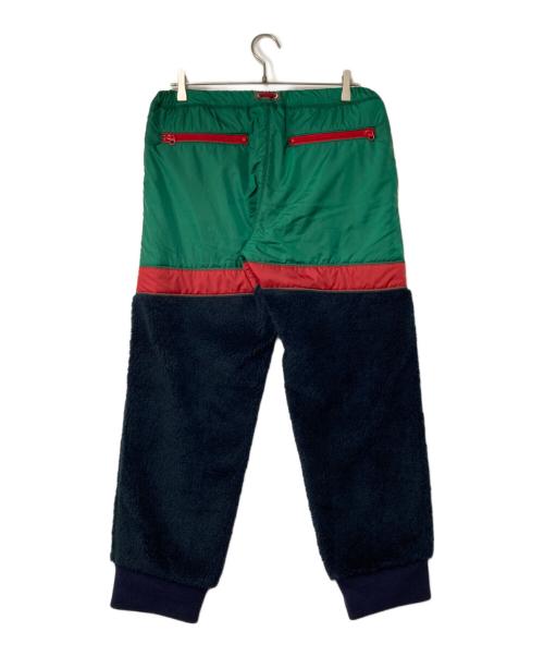 kolor/BEACON（カラービーコン）kolor/BEACON (カラービーコン) ボアイージーパンツ グリーン×ネイビー サイズ:2の古着・服飾アイテム