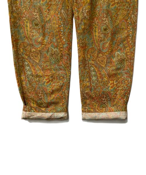 Needles（ニードルズ）Needles (ニードルズ) ペイズリー柄イージーパンツ イエロー×グリーン サイズ:Mの古着・服飾アイテム