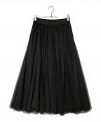 Spick and Spanスピックアンドスパン）の古着「チュールスカート」｜ブラック