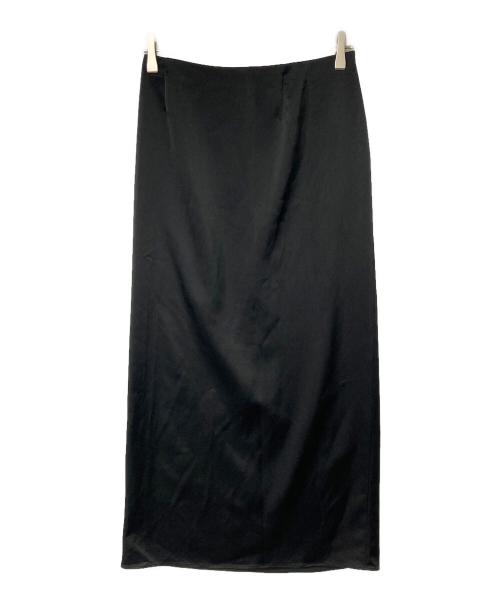 ESTNATION（エストネーション）ESTNATION (エストネーション) ダブルクロスIラインスカート ブラック サイズ:38の古着・服飾アイテム