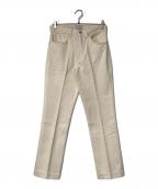 TANAKAタナカ）の古着「SLIM JEAN TROUSERS」｜アイボリー