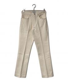 TANAKA（タナカ）の古着「SLIM JEAN TROUSERS」｜アイボリー