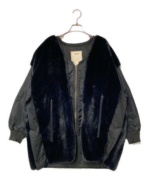 etsinta（エシンタ）etsinta (エシンタ) ファー切替ジャケット ブラック サイズ:ONEの古着・服飾アイテム