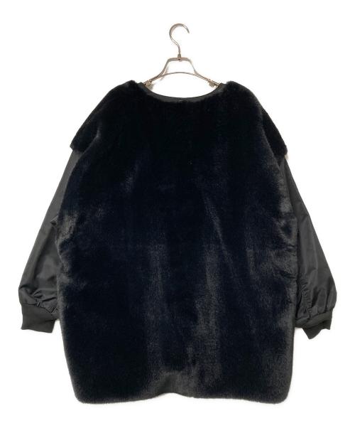 etsinta（エシンタ）etsinta (エシンタ) ファー切替ジャケット ブラック サイズ:ONEの古着・服飾アイテム