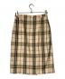 Burberry's (バーバリーズ) チェックスカート ベージュ×レッド サイズ:9：5000円