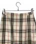 中古・古着 Burberry's (バーバリーズ) チェックスカート ベージュ×レッド サイズ:9：5000円