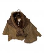 Karl Donoghueカールドノヒュー）の古着「EXCLUSIVE TOSCANA LAMBSKIN BUTTON SHRUG」｜ブラウン