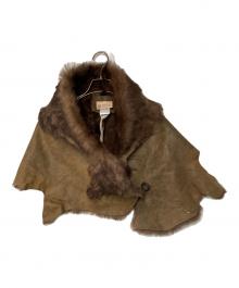 Karl Donoghue（カールドノヒュー）の古着「EXCLUSIVE TOSCANA LAMBSKIN BUTTON SHRUG」｜ブラウン