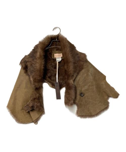Karl Donoghue（カールドノヒュー）Karl Donoghue (カールドノヒュー) EXCLUSIVE TOSCANA LAMBSKIN BUTTON SHRUG ブラウン サイズ:表記なしの古着・服飾アイテム