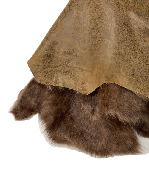 Karl Donoghue（カールドノヒュー）Karl Donoghue (カールドノヒュー) EXCLUSIVE TOSCANA LAMBSKIN BUTTON SHRUG ブラウン サイズ:表記なしの古着・服飾アイテム