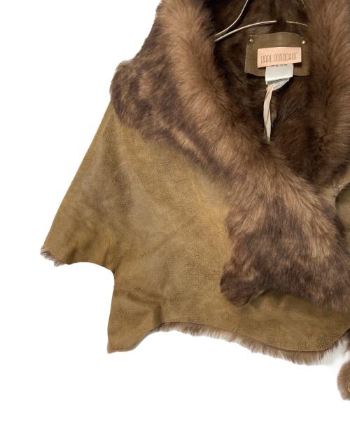 Karl Donoghue（カールドノヒュー）Karl Donoghue (カールドノヒュー) EXCLUSIVE TOSCANA LAMBSKIN BUTTON SHRUG ブラウン サイズ:表記なしの古着・服飾アイテム
