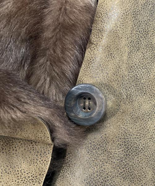 Karl Donoghue（カールドノヒュー）Karl Donoghue (カールドノヒュー) EXCLUSIVE TOSCANA LAMBSKIN BUTTON SHRUG ブラウン サイズ:表記なしの古着・服飾アイテム