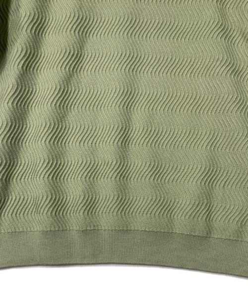 Dime（ダイム）Dime (ダイム) Wave Knit SS Shirt　 グリーン サイズ:Ｍの古着・服飾アイテム