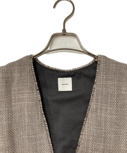 Spick and Span（スピック＆スパン）Spick and Span (スピックアンドスパン) リネンブレンドツイードベスト ベージュ サイズ:-の古着・服飾アイテム