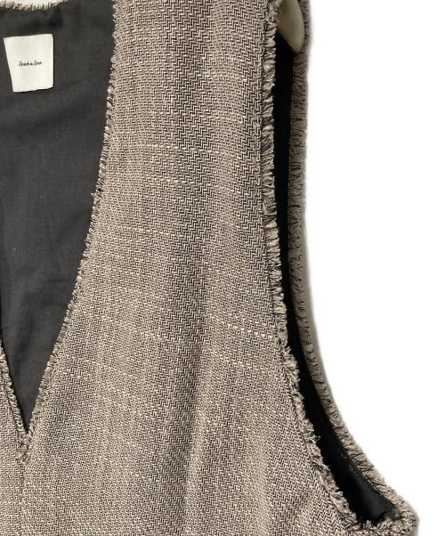 Spick and Span（スピック＆スパン）Spick and Span (スピックアンドスパン) リネンブレンドツイードベスト ベージュ サイズ:-の古着・服飾アイテム