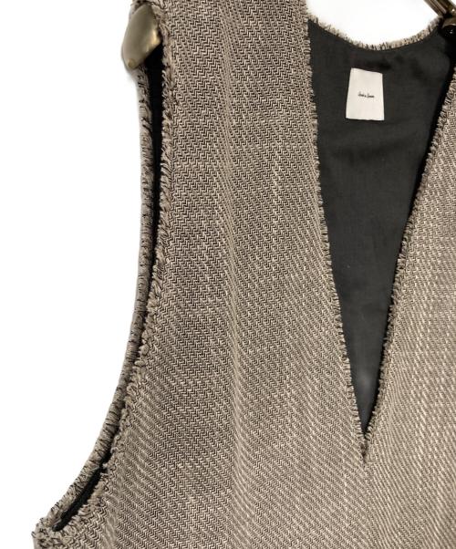 Spick and Span（スピック＆スパン）Spick and Span (スピックアンドスパン) リネンブレンドツイードベスト ベージュ サイズ:-の古着・服飾アイテム