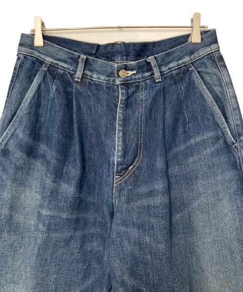 Graphpaper（グラフペーパー）Graphpaper (グラフペーパー) Selvage Denim Two Tuck Pants インディゴ サイズ:1の古着・服飾アイテム