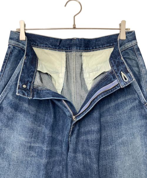 Graphpaper（グラフペーパー）Graphpaper (グラフペーパー) Selvage Denim Two Tuck Pants インディゴ サイズ:1の古着・服飾アイテム