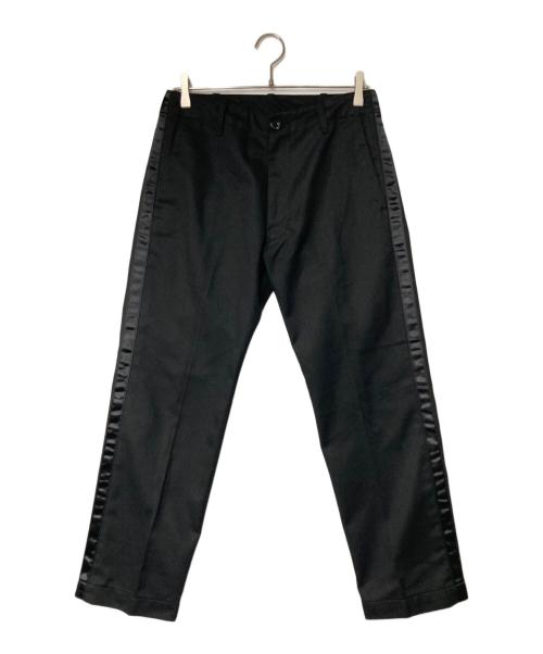 SEQUEL（シークエル）SEQUEL (シークエル) サイドラインワークパンツ ブラック サイズ:Ｓの古着・服飾アイテム