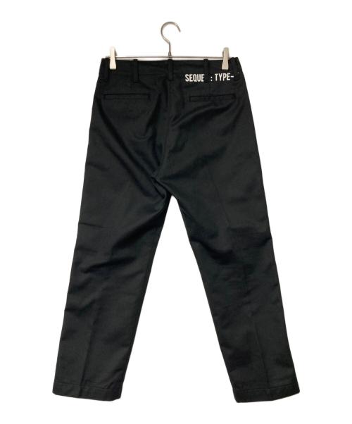 SEQUEL（シークエル）SEQUEL (シークエル) サイドラインワークパンツ ブラック サイズ:Ｓの古着・服飾アイテム