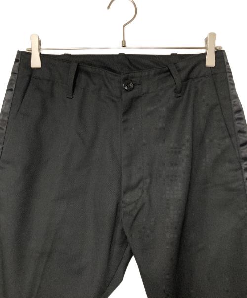 SEQUEL（シークエル）SEQUEL (シークエル) サイドラインワークパンツ ブラック サイズ:Ｓの古着・服飾アイテム