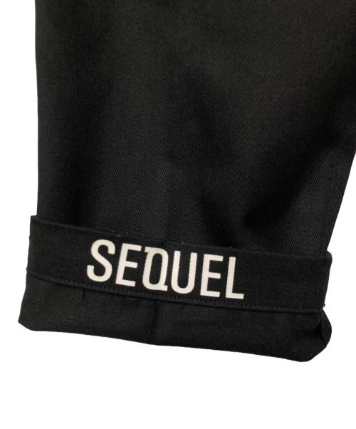 SEQUEL（シークエル）SEQUEL (シークエル) サイドラインワークパンツ ブラック サイズ:Ｓの古着・服飾アイテム