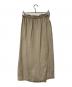 evam eva (エヴァムエヴァ) リネンラップスカート ベージュ サイズ:-：6000円