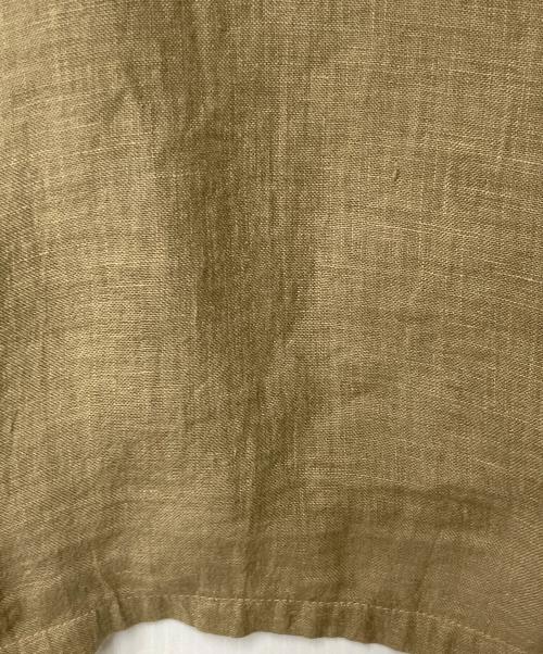 evam eva（エヴァムエヴァ）evam eva (エヴァムエヴァ) リネンカシュクールブラウス カーキ サイズ:1の古着・服飾アイテム