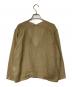 evam eva (エヴァムエヴァ) リネンカシュクールブラウス カーキ サイズ:1：6000円