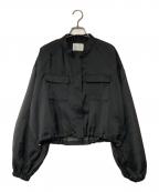 MIDIUMISOLIDミディウミソリッド）の古着「シアーブルゾン」｜ブラック