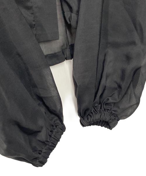 MIDIUMISOLID（ミディウミソリッド）MIDIUMISOLID (ミディウミソリッド) シアーブルゾン ブラック サイズ:-の古着・服飾アイテム