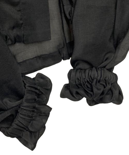 MIDIUMISOLID（ミディウミソリッド）MIDIUMISOLID (ミディウミソリッド) シアーブルゾン ブラック サイズ:-の古着・服飾アイテム