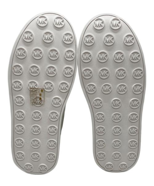 MICHAEL KORS（マイケル・コース）MICHAEL KORS (マイケル・コース) ROMEY スリッポン プラットフォーム スニーカー ホワイト×ブラウン サイズ:8.5の古着・服飾アイテム