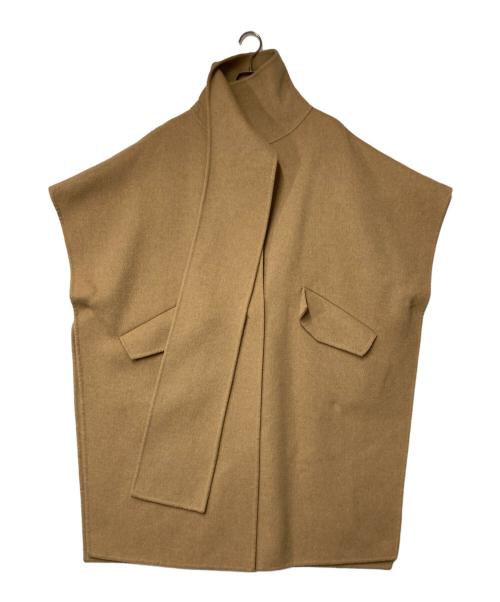 VSLE（ヴィスル）VSLE (ヴィスル) WOOL MUFFLER HANDMADE コート ブラウン サイズ:FREEの古着・服飾アイテム