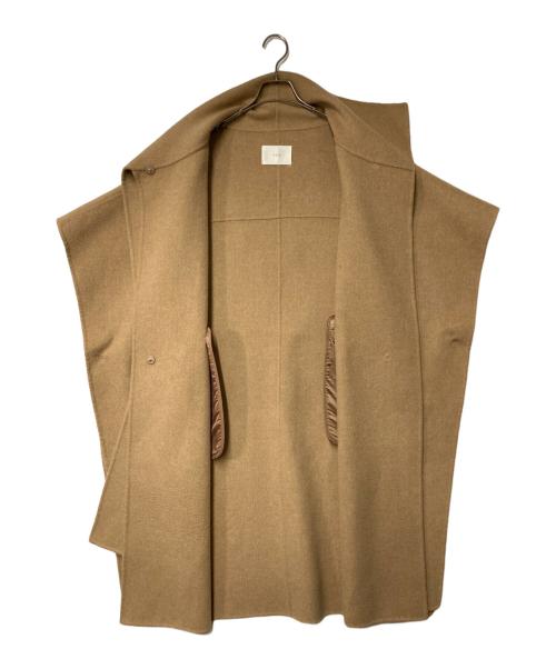 VSLE（ヴィスル）VSLE (ヴィスル) WOOL MUFFLER HANDMADE コート ブラウン サイズ:FREEの古着・服飾アイテム