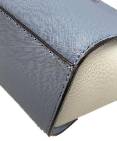 MICHAEL KORS（マイケル・コース）MICHAEL KORS (マイケル・コース) バイカラー ショルダーバッグ ブルー×ホワイトの古着・服飾アイテム