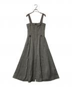allurevilleアルアバイル）の古着「シックツイードサロペットドレス」｜グレー