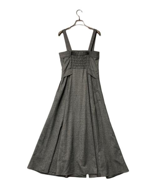 allureville（アルアバイル）allureville (アルアバイル) シックツイードサロペットドレス グレー サイズ:2の古着・服飾アイテム